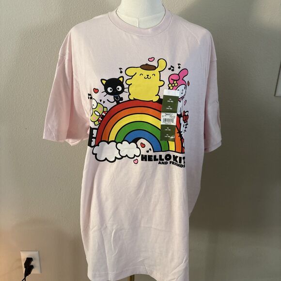 Hello Kitty and Friends Tee Pink Shirt by Sanrio Size XL - Picture 2 of 12